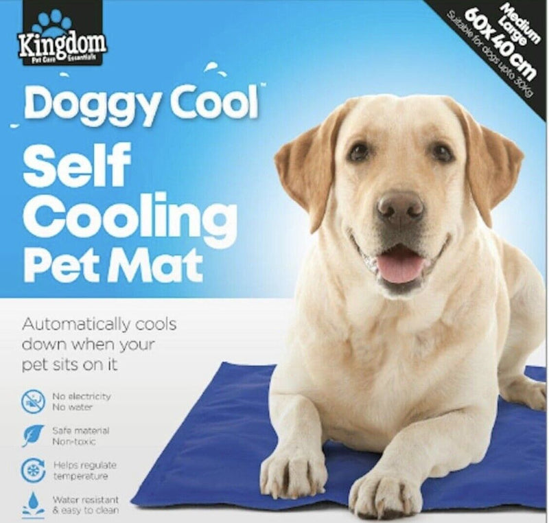 Gel Cooling Mat for Dog Cat Pet Self Hot Weather Bed Medium Large 60cm x 40cm
